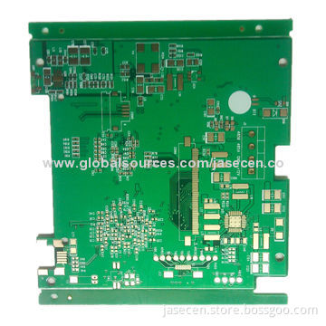 Circuit board with green solder mask and immersion gold surface finish